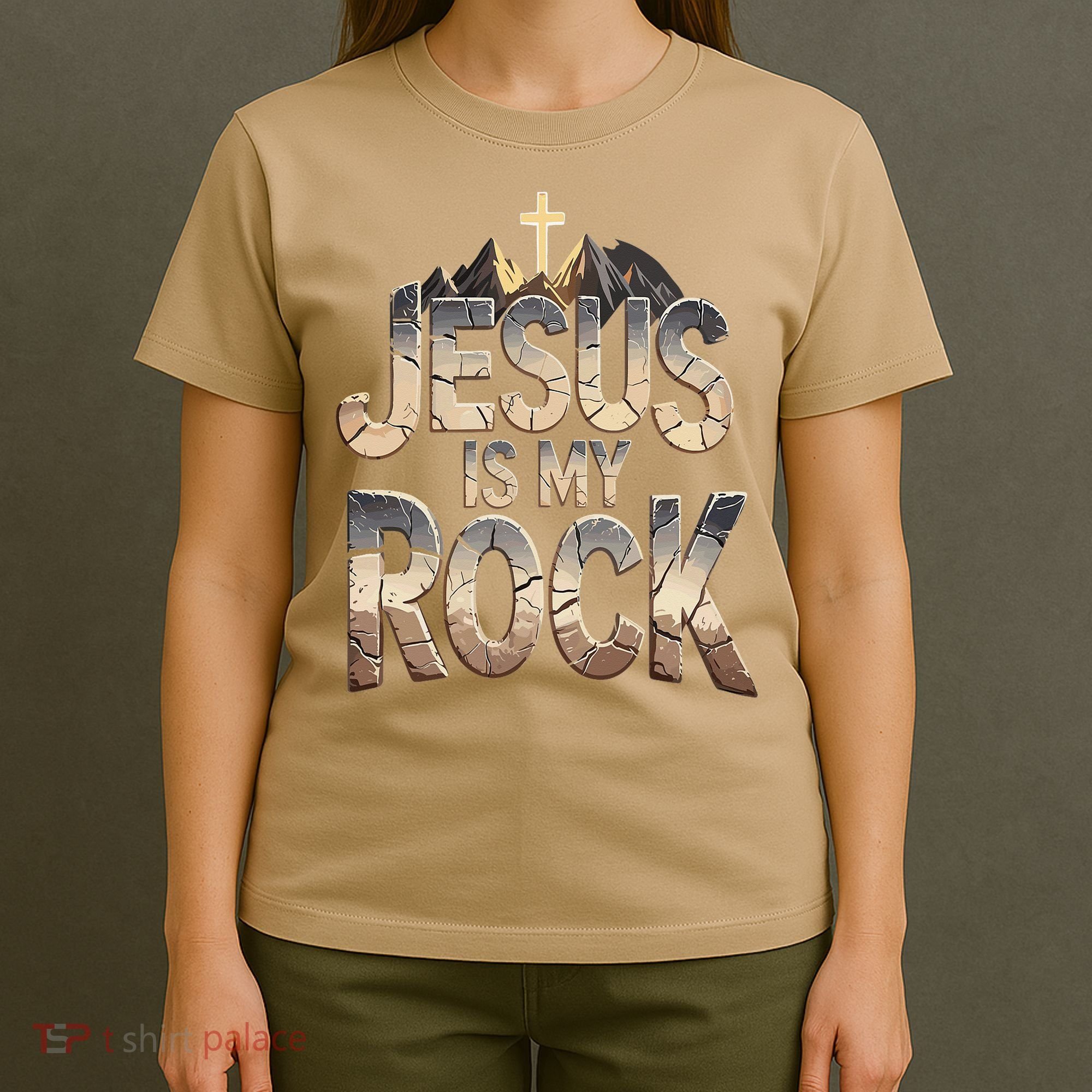 Jesus Is My Rock Religious Christian Biblical T-Shirt