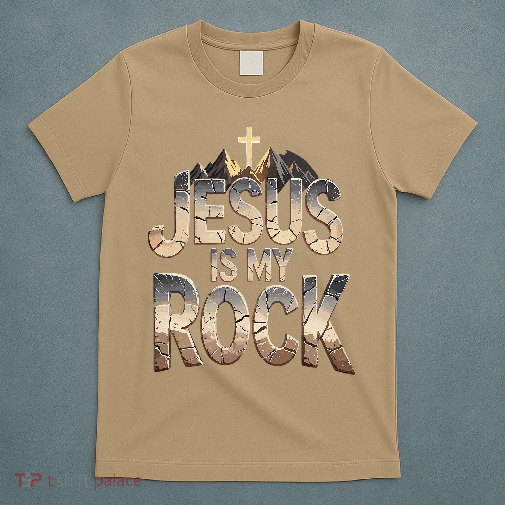 Jesus Is My Rock Religious Christian Biblical T-Shirt