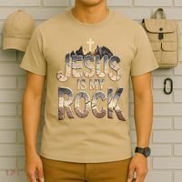Jesus Is My Rock Religious Christian Biblical T-Shirt thumb 6