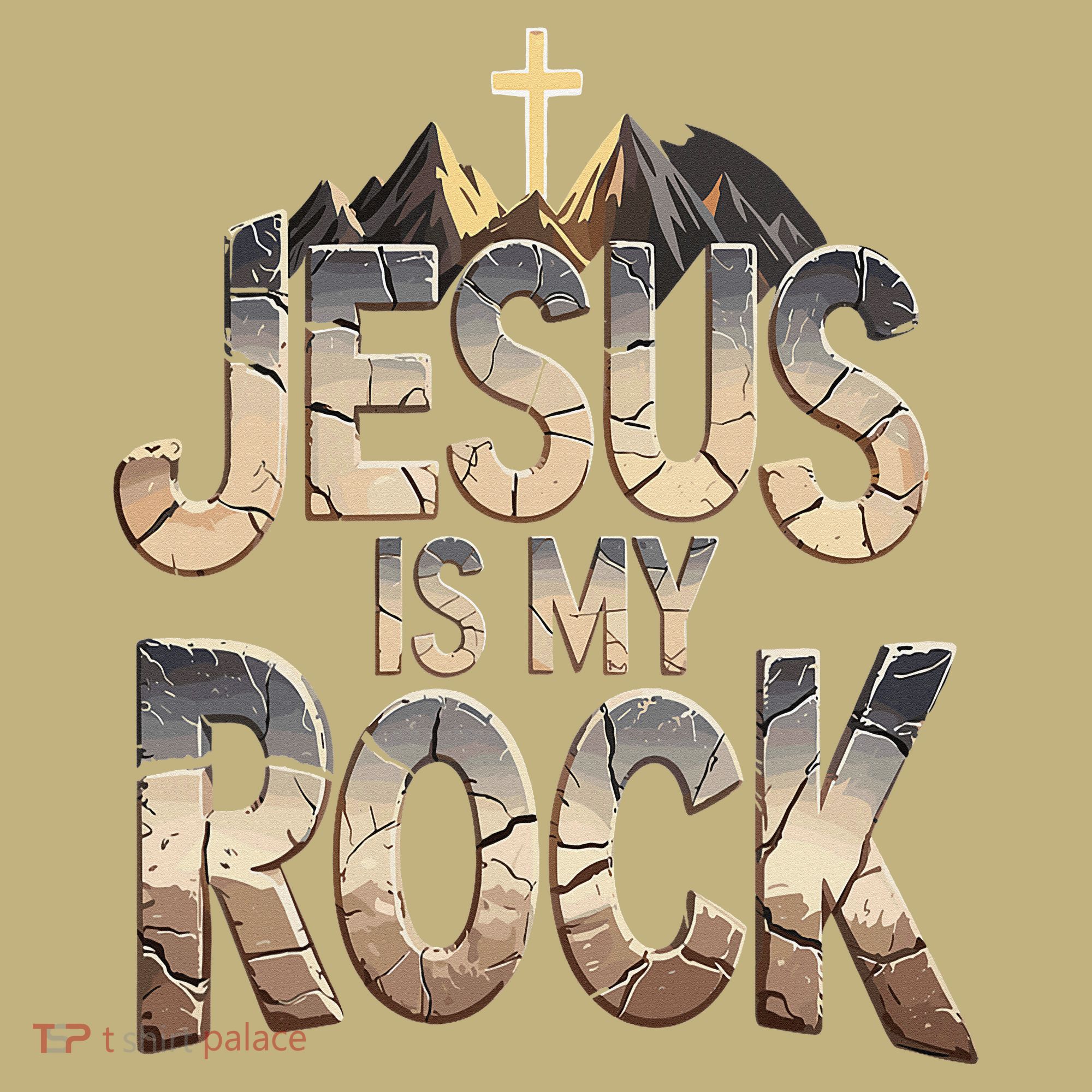 Jesus Is My Rock Religious Christian Biblical T-Shirt