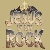 Jesus Is My Rock Religious Christian Biblical Mousepad thumb 1