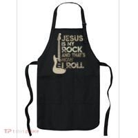 Jesus Is My Rock And That Is How I Roll Christian Guitarist Apron thumb 0