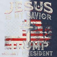 Jesus Is My Savior Trump Is My President American Flag Sport-Tek Competitor United Soccer Jersey thumb 4