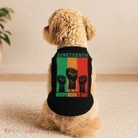 Juneteenth Is My Independence Day Black Queen King Cute Girl Doggie Tank thumb 2