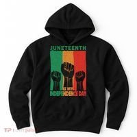 Juneteenth Is My Independence Day Black Queen King Cute Girl Hoodie thumb 0
