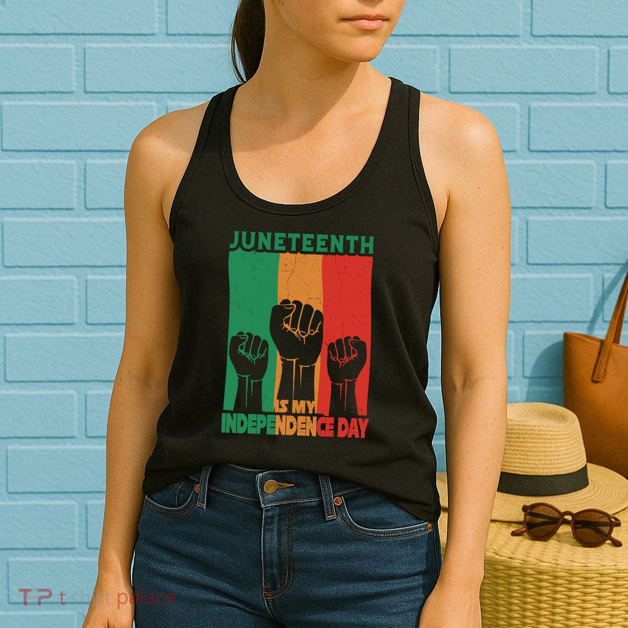 Juneteenth Is My Independence Day Black Queen King Cute Girl Women's Tank Top