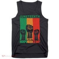 Juneteenth Is My Independence Day Black Queen King Cute Girl Tank Top thumb 0