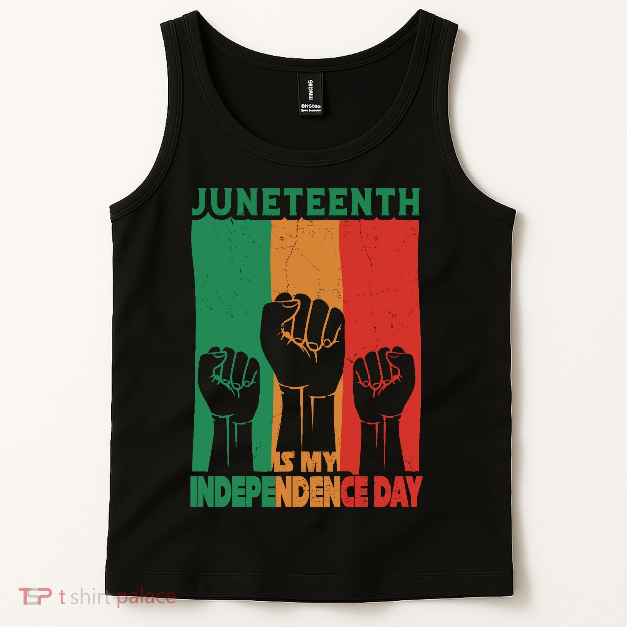 Juneteenth Is My Independence Day Black Queen King Cute Girl Tank Top