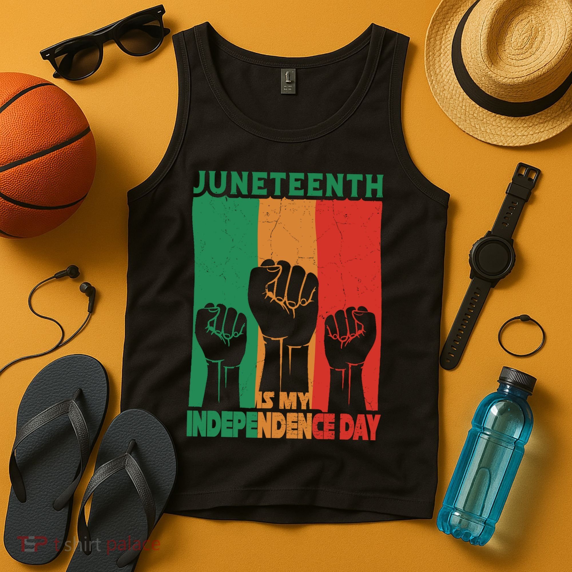 Juneteenth Is My Independence Day Black Queen King Cute Girl Tank Top