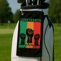 Juneteenth Is My Independence Day Black Queen King Cute Girl Golf Towel thumb 2
