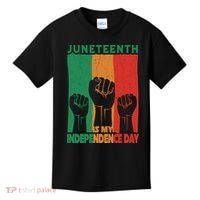 Juneteenth Is My Independence Day Black Queen King Cute Girl Kids T-Shirt thumb 0