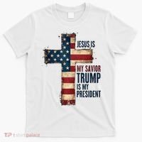 Jesus Is My Savior Trump Is My President Trump 2024 Maga T-Shirt thumb 0