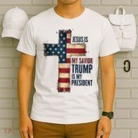 Jesus Is My Savior Trump Is My President Trump 2024 Maga T-Shirt thumb 6