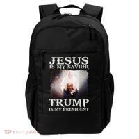 Jesus Is My Savior Trump Is My President Backpack thumb 0