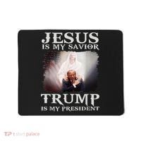 Jesus Is My Savior Trump Is My President Mousepad thumb 0