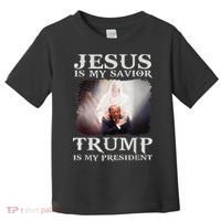 Jesus Is My Savior Trump Is My President Toddler T-Shirt thumb 0