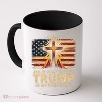 Jesus Is My Savior Trump Is My President Biblical Coffee Mug thumb 0
