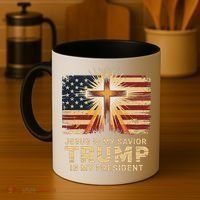 Jesus Is My Savior Trump Is My President Biblical Coffee Mug thumb 4