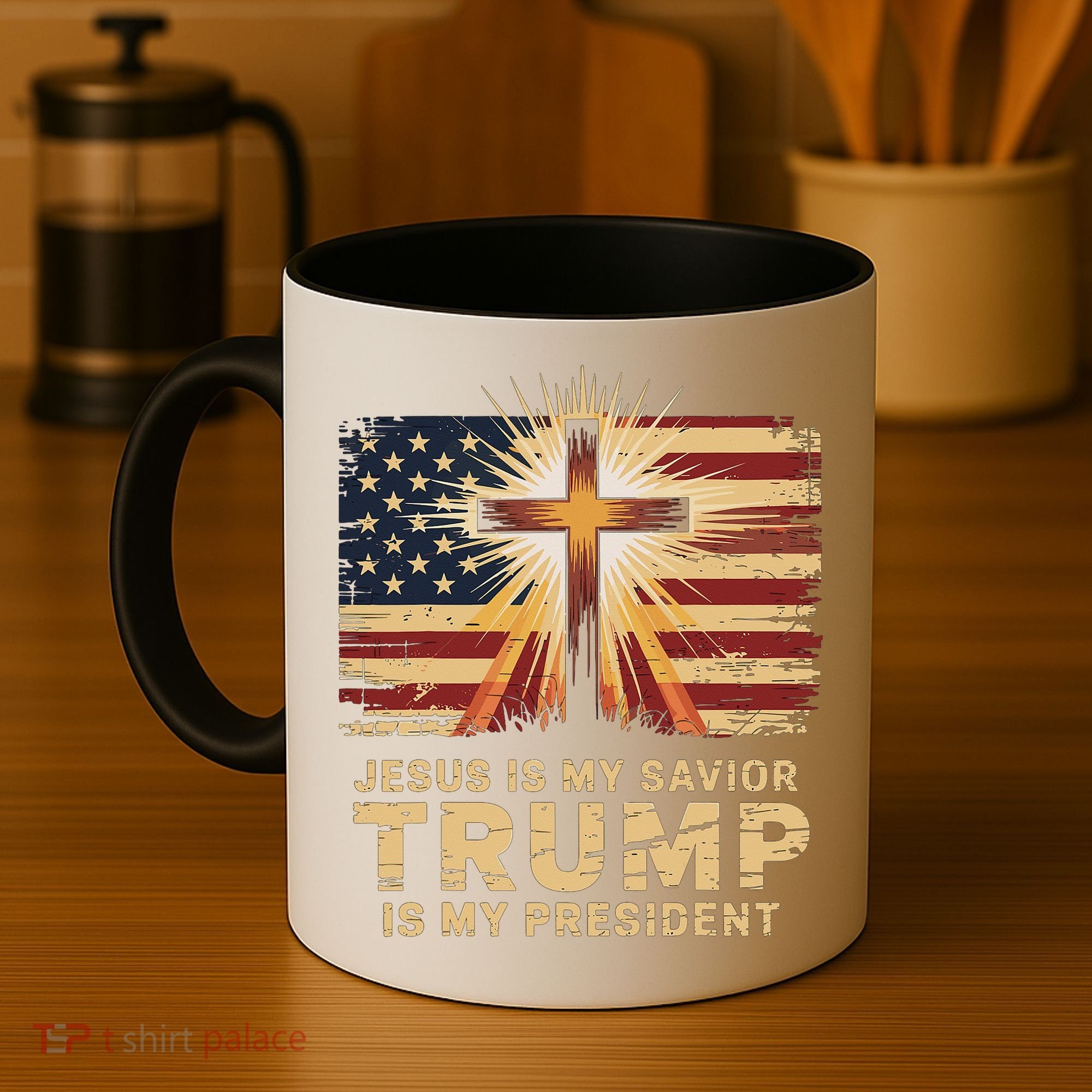 Jesus Is My Savior Trump Is My President Biblical Coffee Mug