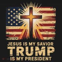 Jesus Is My Savior Trump Is My President Biblical Coaster thumb 2