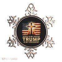 Jesus Is My Savior Trump Is My President Biblical Ornament thumb 0