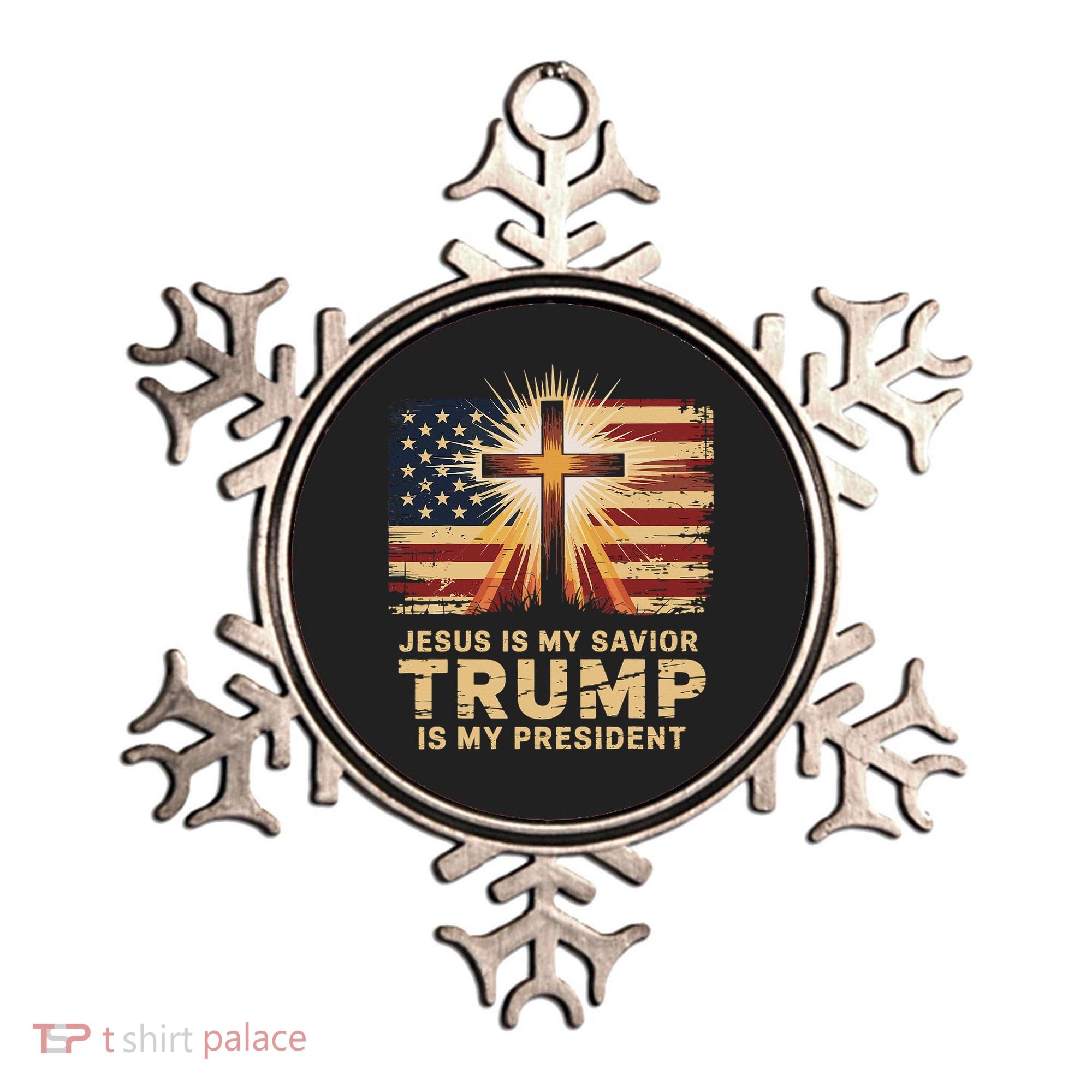 Jesus Is My Savior Trump Is My President Biblical Ornament