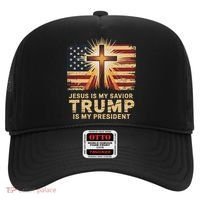 Jesus Is My Savior Trump Is My President Biblical Hat thumb 0