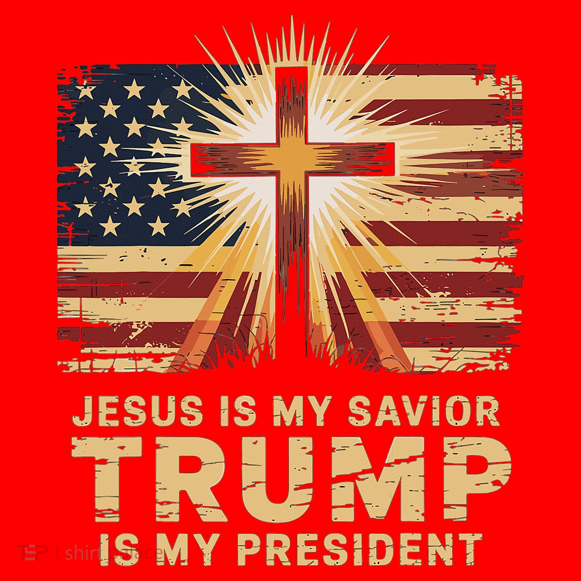 Jesus Is My Savior Trump Is My President Biblical Santa Hat