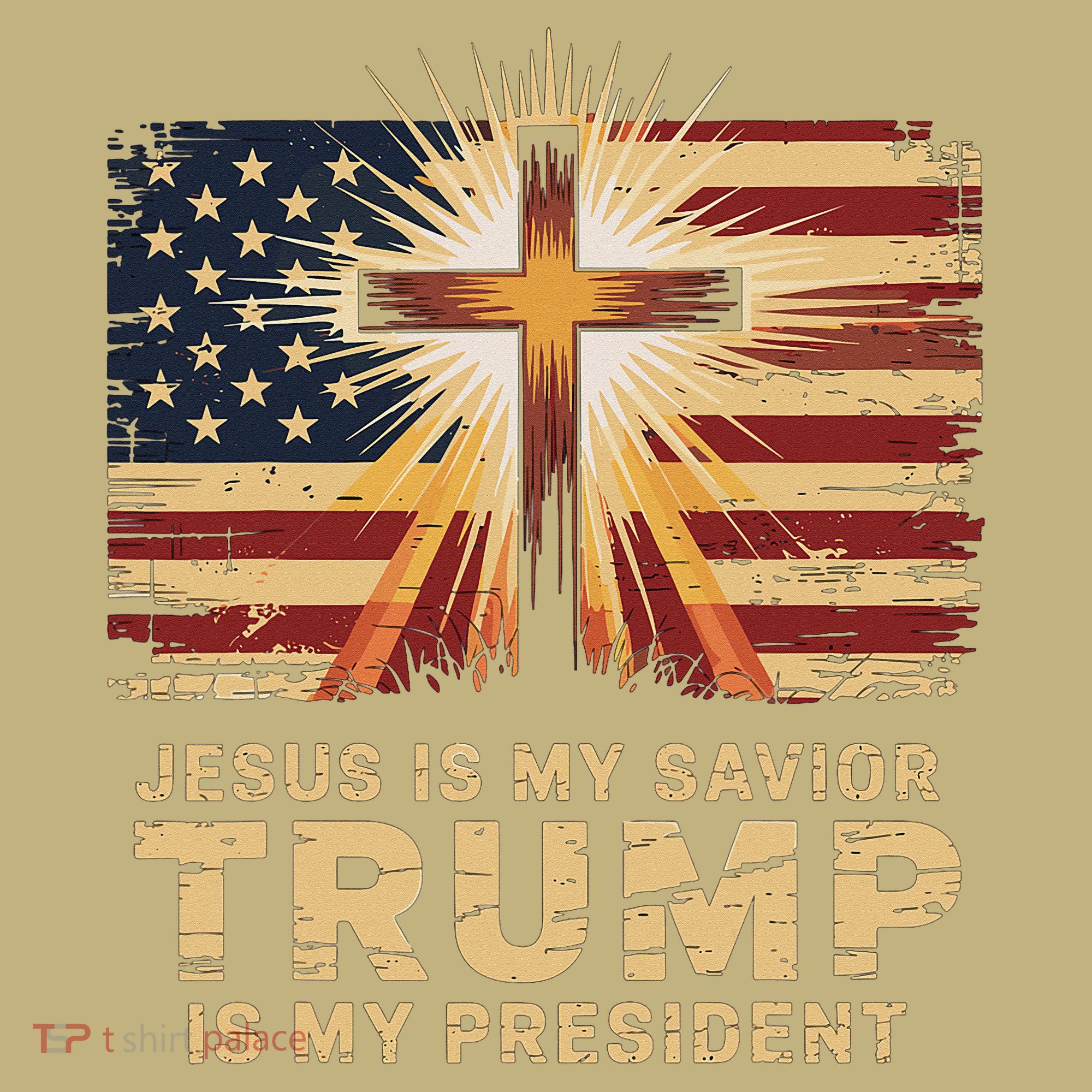 Jesus Is My Savior Trump Is My President Biblical Long Sleeve Shirt