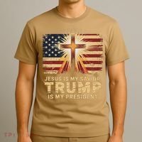 Jesus Is My Savior Trump Is My President Biblical T-Shirt thumb 3
