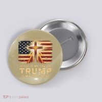 Jesus Is My Savior Trump Is My President Biblical Button thumb 0