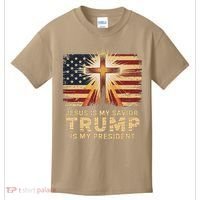 Jesus Is My Savior Trump Is My President Biblical Kids T-Shirt thumb 0
