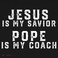 Jesus Is My Savior Pope Is My Coach Doggie Tank thumb 4