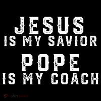 Jesus Is My Savior Pope Is My Coach Women's Hoodie thumb 2