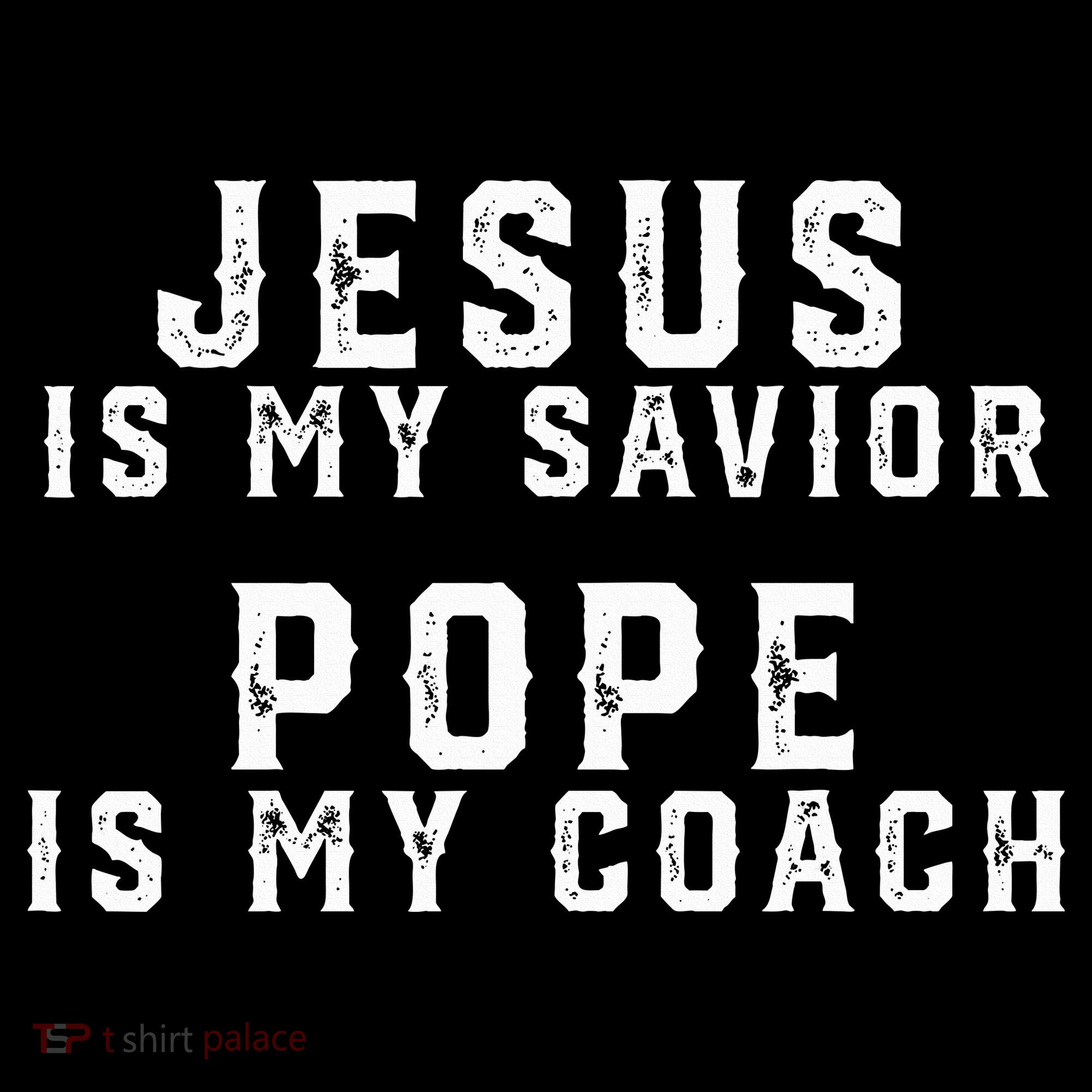 Jesus Is My Savior Pope Is My Coach Women's Hoodie