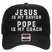 Jesus Is My Savior Pope Is My Coach Hat thumb 0