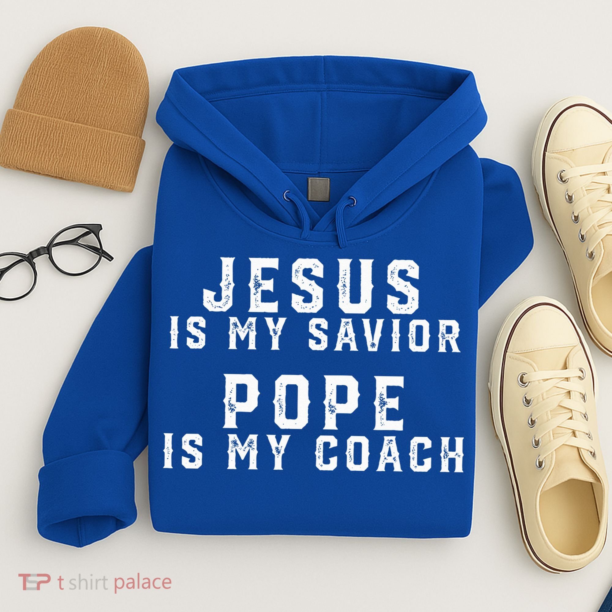 Jesus Is My Savior Pope Is My Coach Hoodie