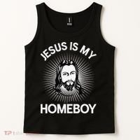 Jesus Is My Homeboy Funny Christian Bible Tank Top thumb 2
