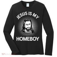 Jesus Is My Homeboy Funny Christian Bible Women's Long Sleeve Shirt thumb 0
