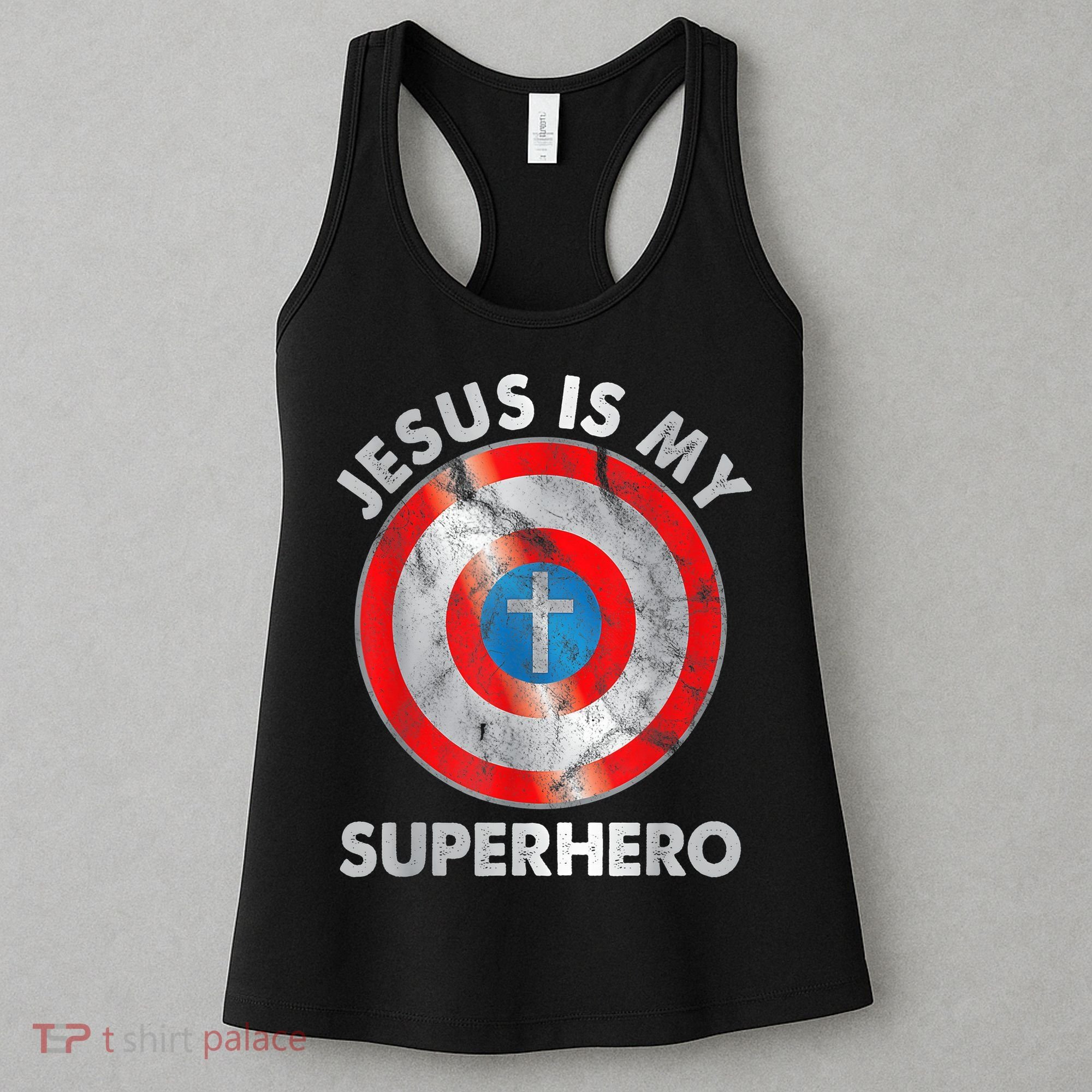 Jesus Is My SuperHero Christian Jesus Lovers Men Women Women's Tank Top