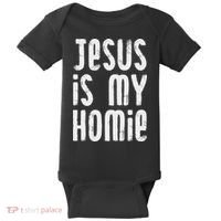 Jesus Is My Homie Christian Baby Bodysuit thumb 0