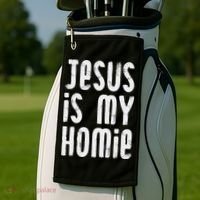 Jesus Is My Homie Christian Golf Towel thumb 2