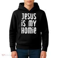 Jesus Is My Homie Christian Kids Hoodie thumb 4