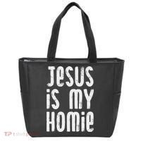 Jesus Is My Homie Christian Tote Bag thumb 0