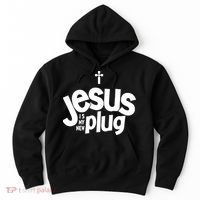 Jesus Is My New Plug Funny Christian Convert Hoodie thumb 0