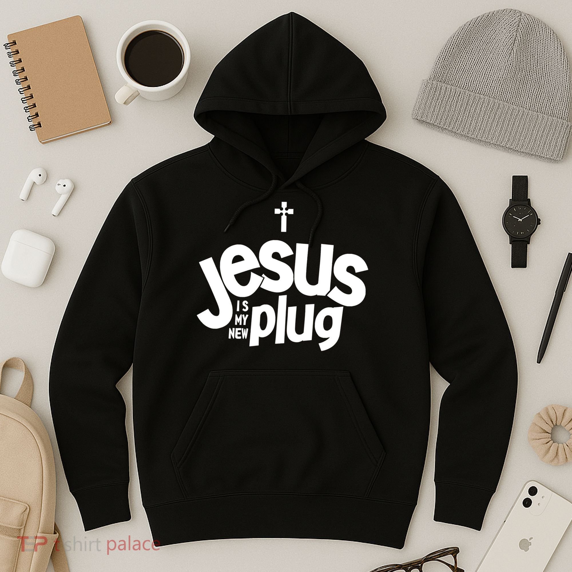 Jesus Is My New Plug Funny Christian Convert Hoodie
