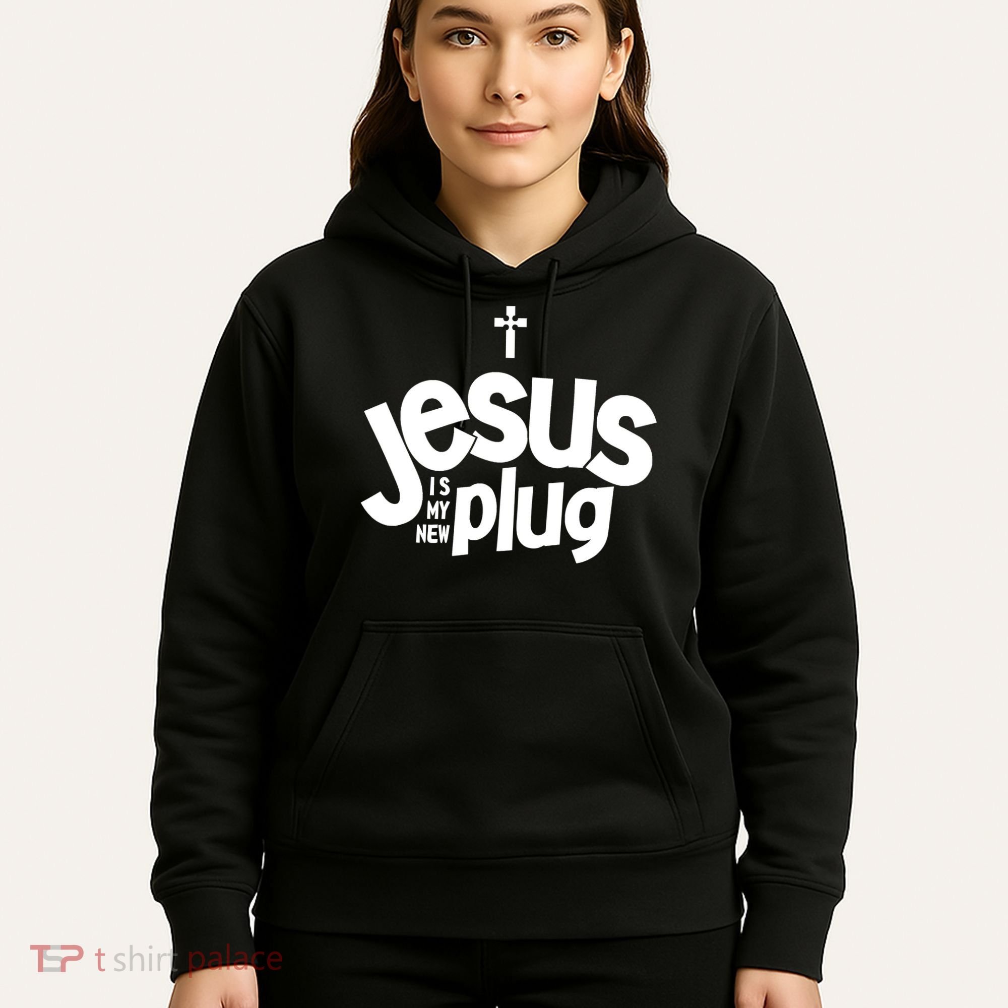 Jesus Is My New Plug Funny Christian Convert Hoodie