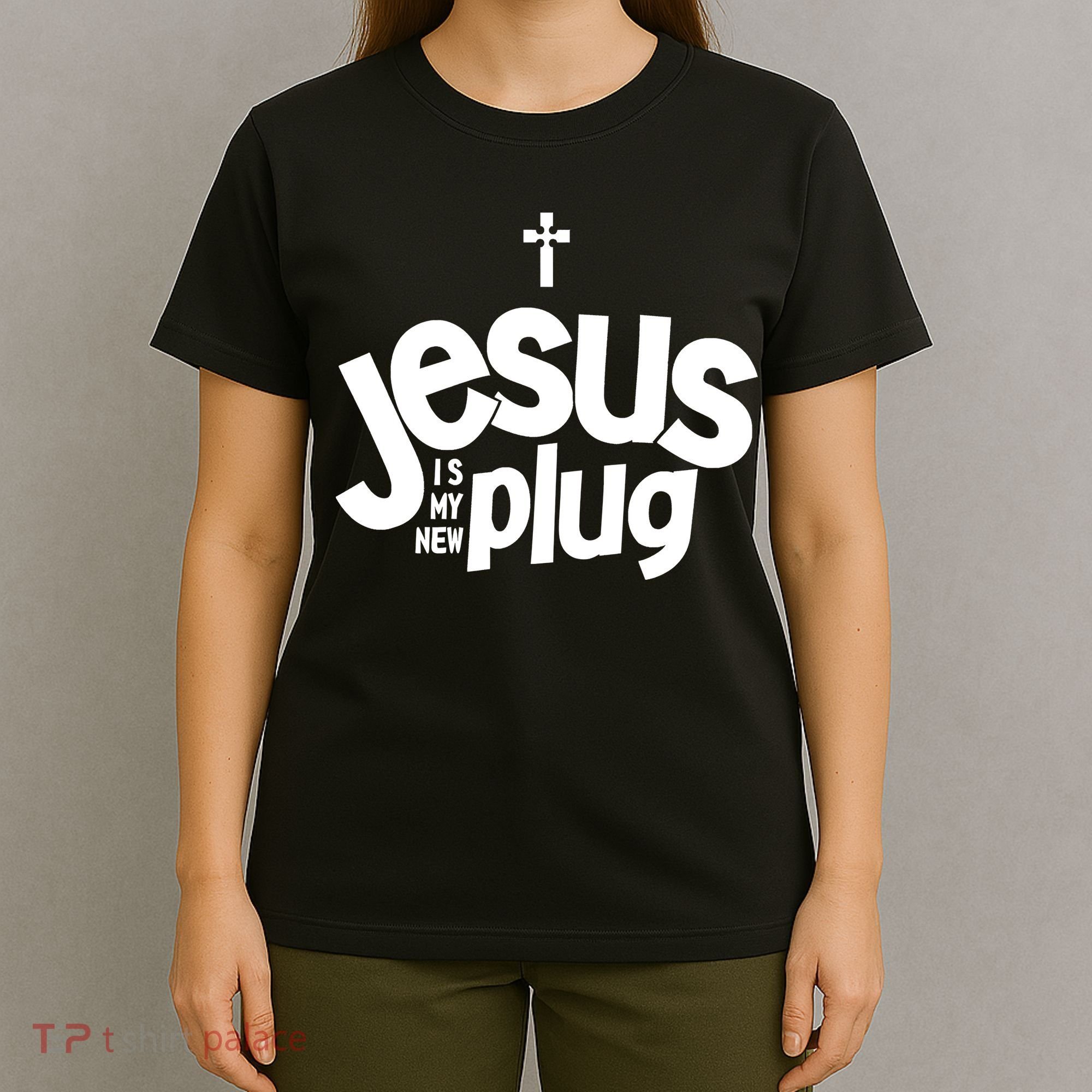 Jesus Is My New Plug Funny Christian Convert T-Shirt