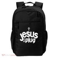 Jesus Is My New Plug Funny Christian Convert Backpack thumb 0