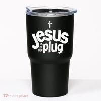Jesus Is My New Plug Funny Christian Convert Tumbler thumb 0